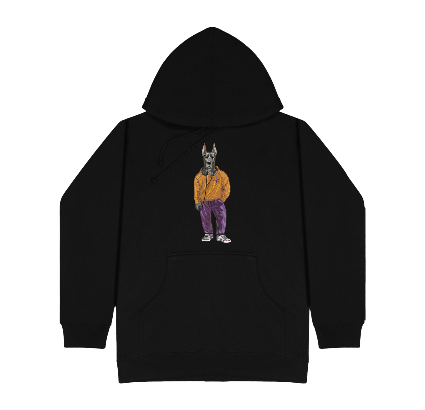 University of Albany Headphones Embroidered Hoodie