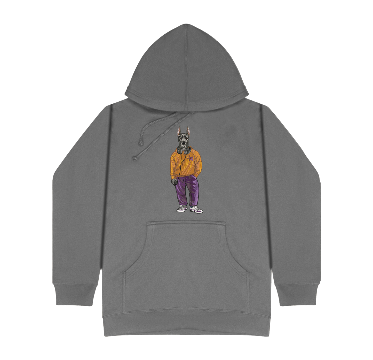 University of Albany Headphones Embroidered Hoodie