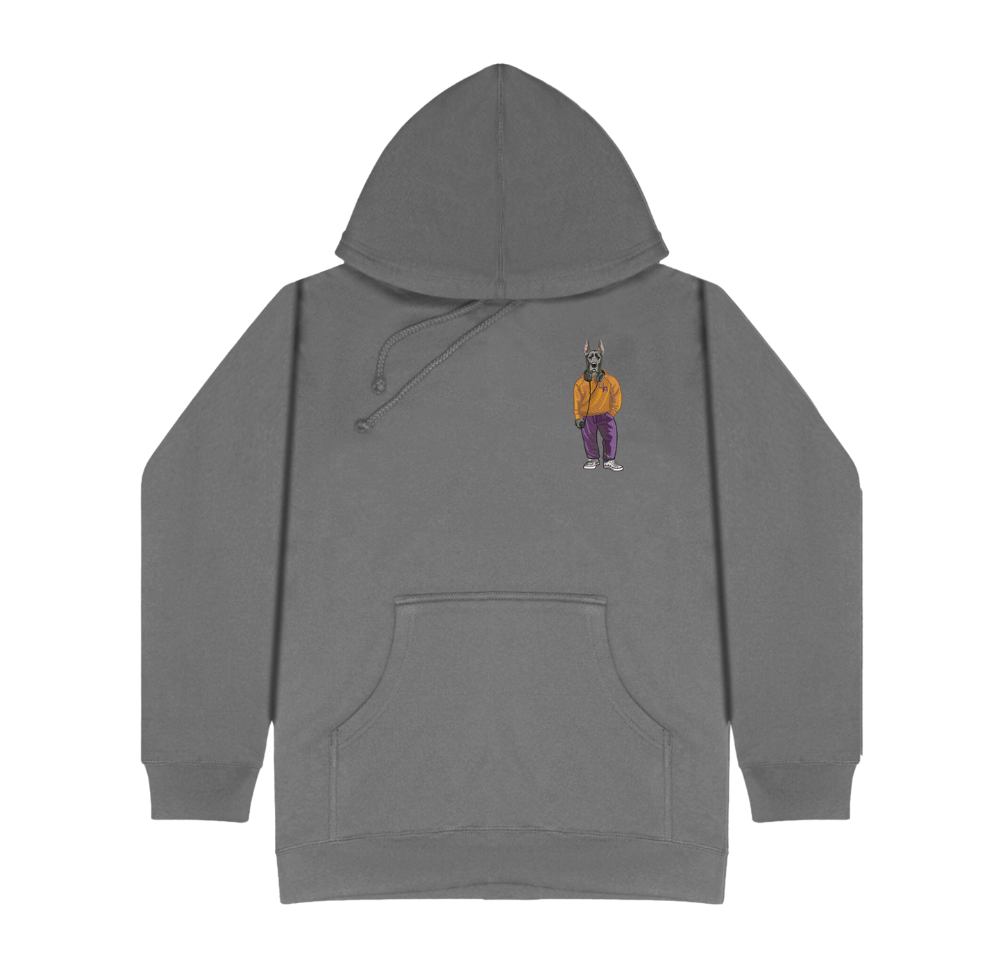 University of Albany Headphones Embroidered Hoodie