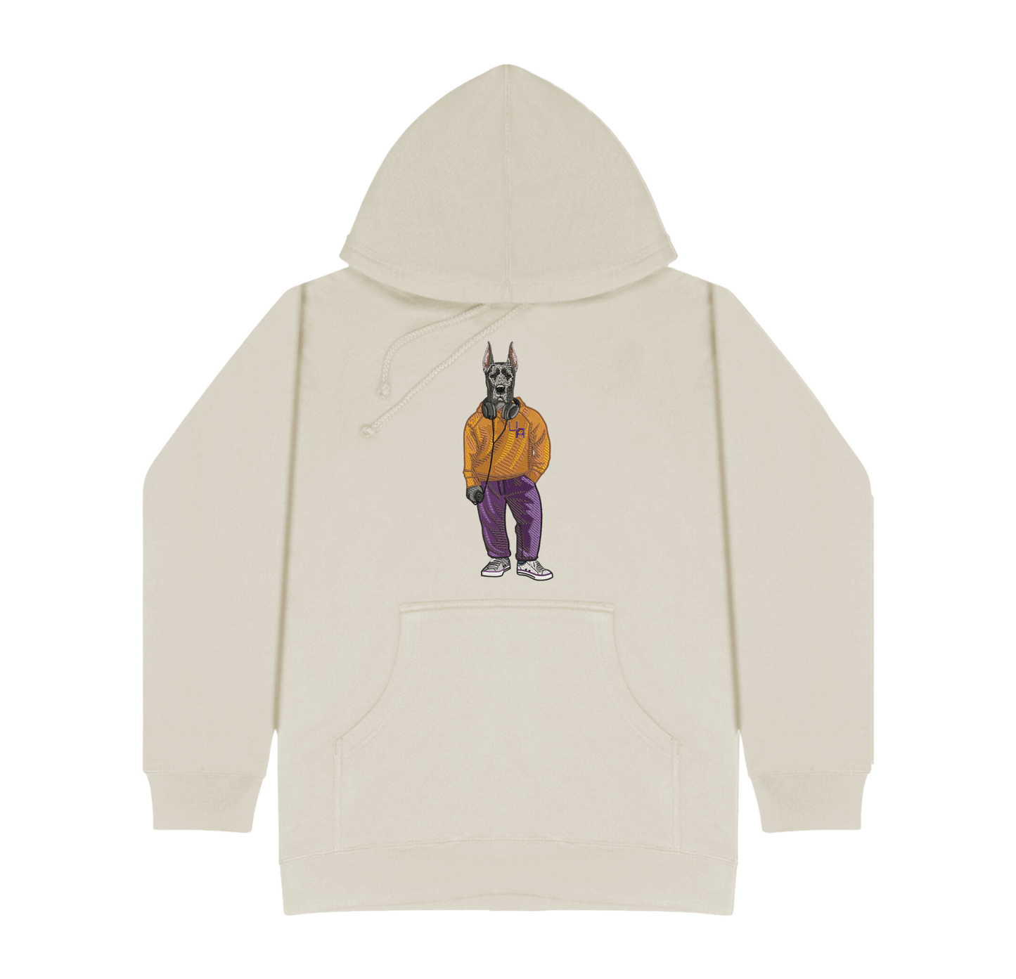 University of Albany Headphones Embroidered Hoodie