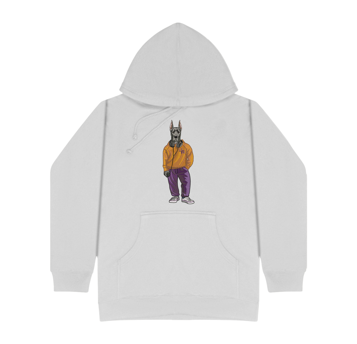 University of Albany Headphones Embroidered Hoodie