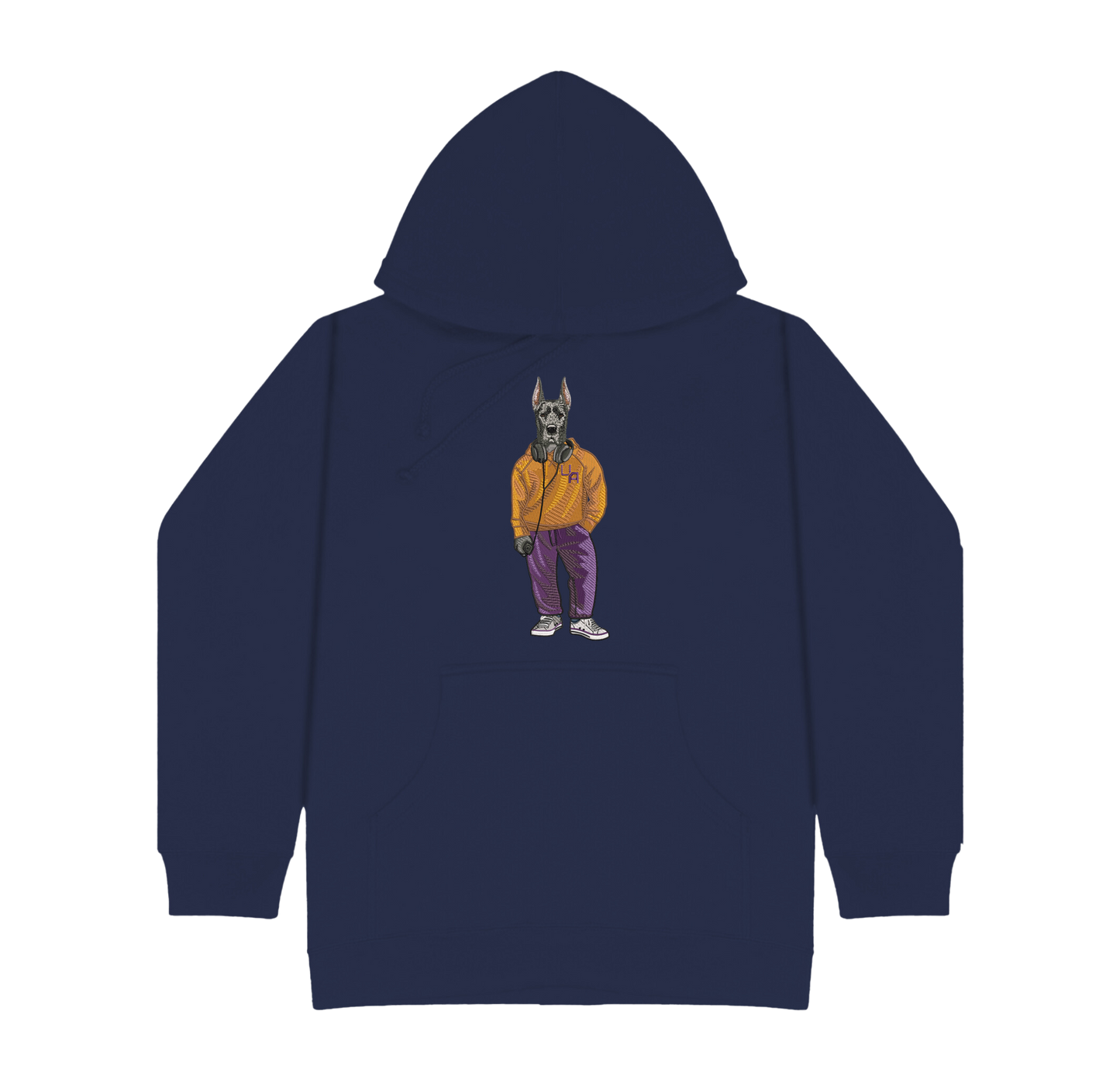 University of Albany Headphones Embroidered Hoodie