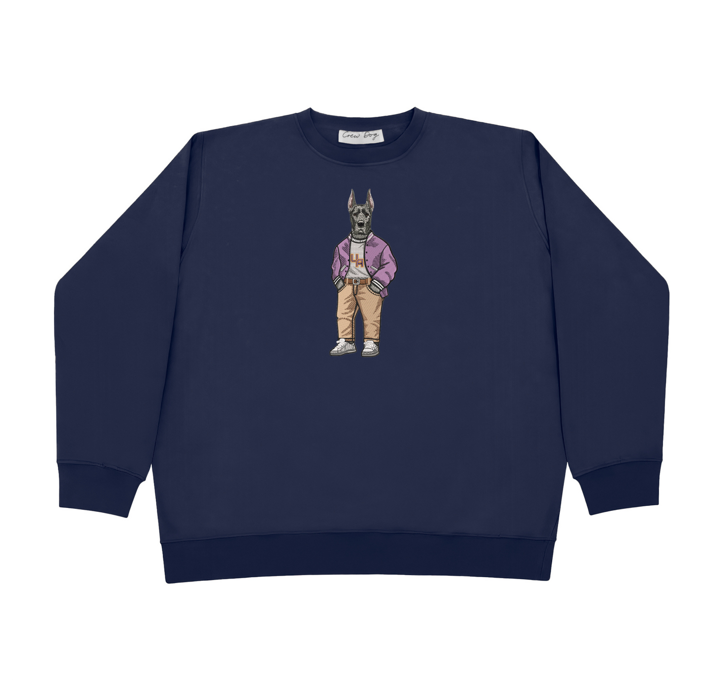 University of Albany Varsity Jacket Embroidered Crewneck