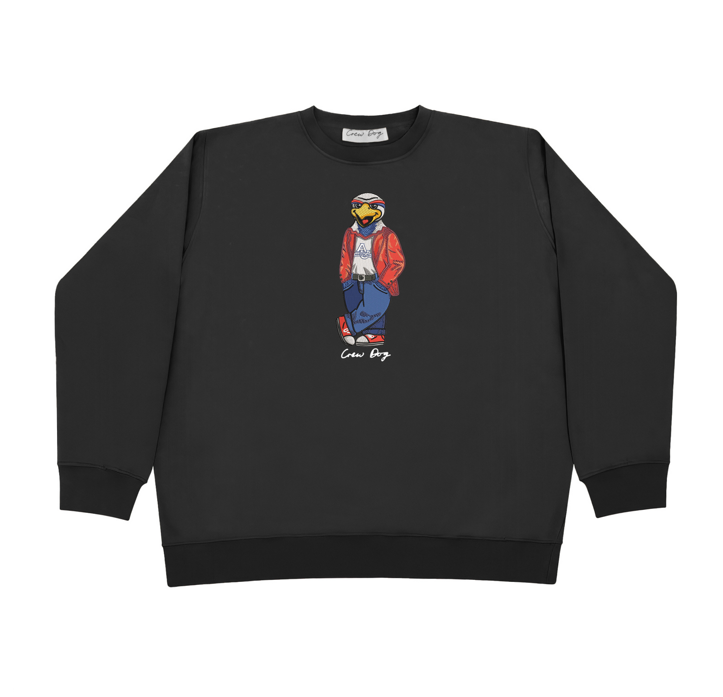 American University Original Embroidered Crewneck