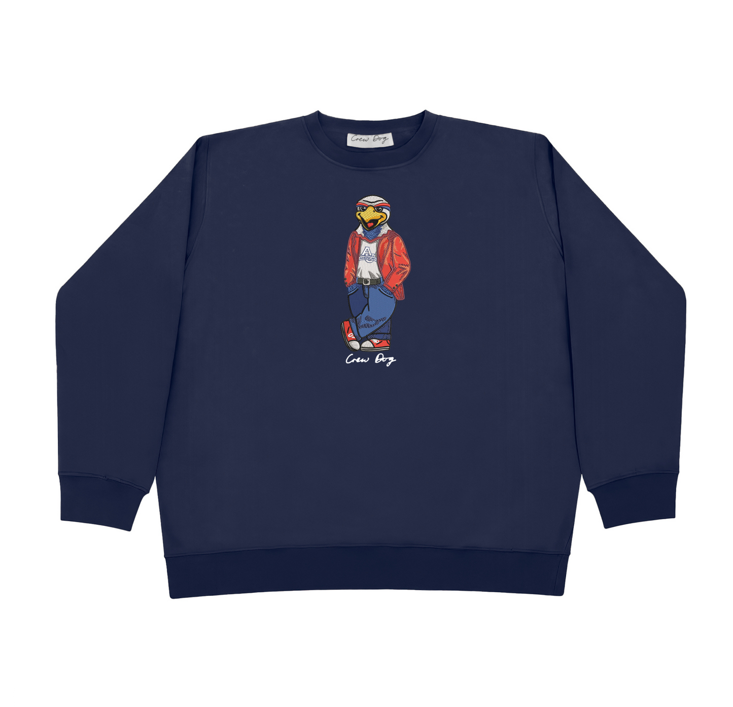 American University Original Embroidered Crewneck