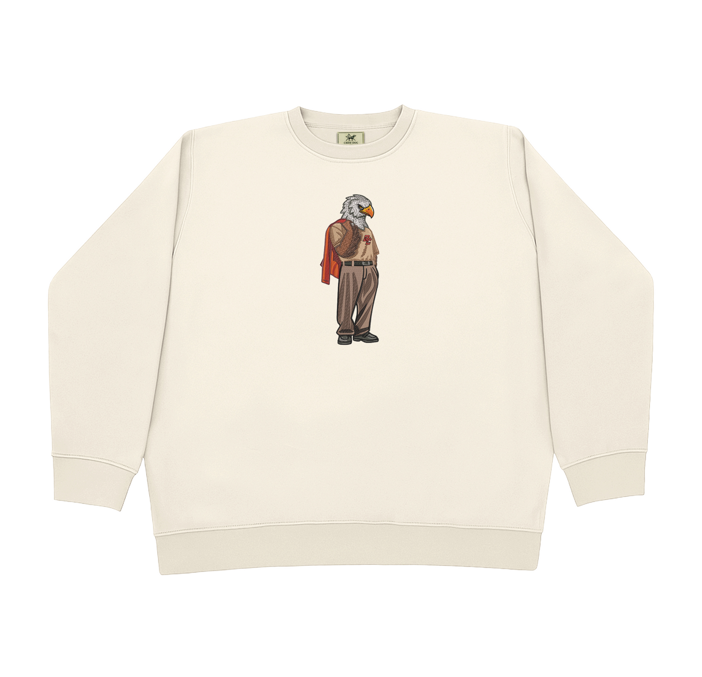 Boston College Embroidered Crewneck