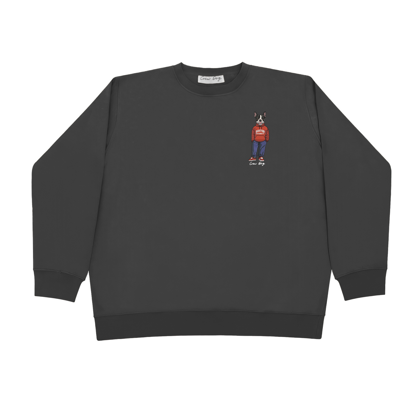 Boston University Original Embroidered Crewneck