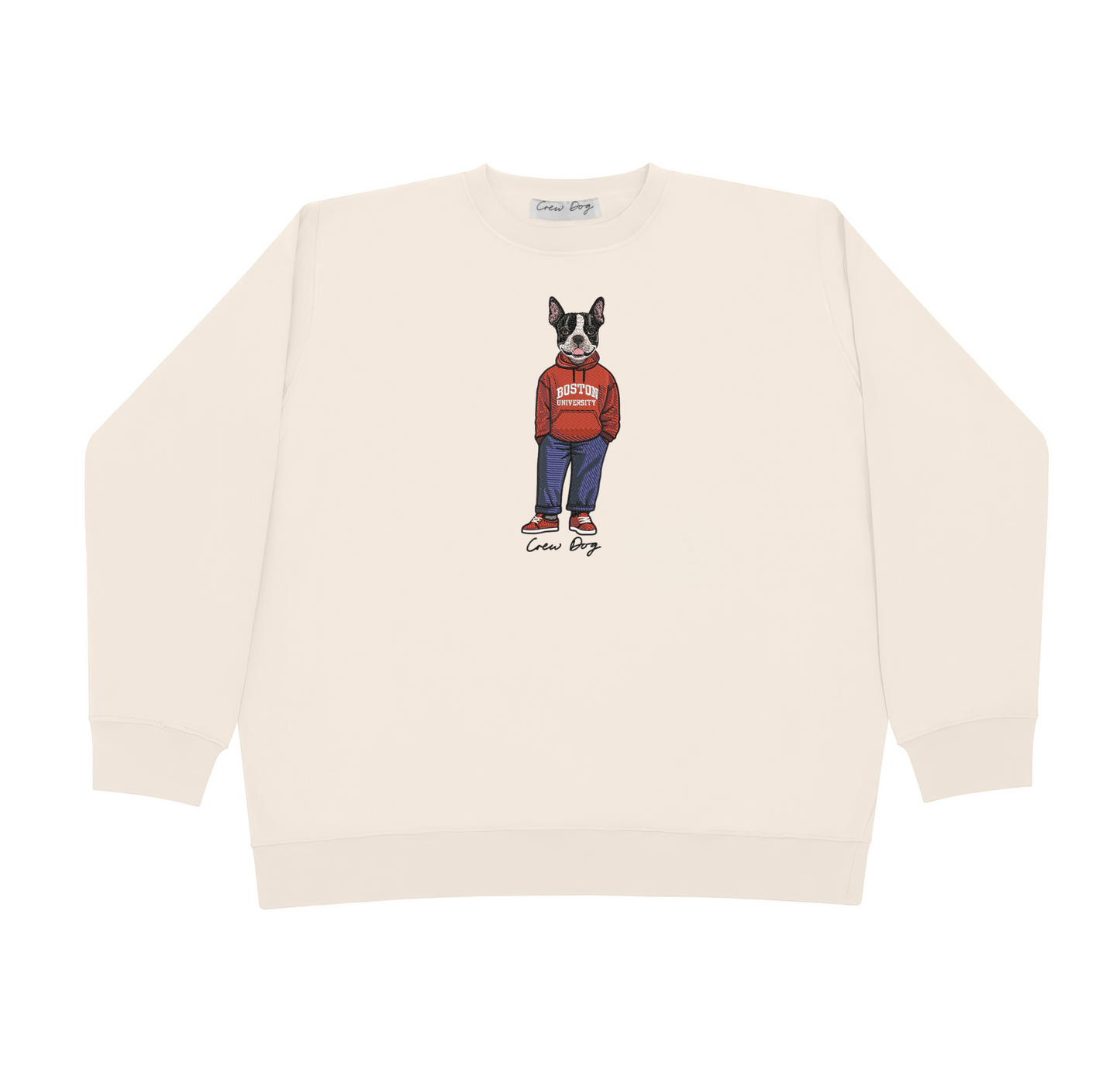 Boston University Original Embroidered Crewneck