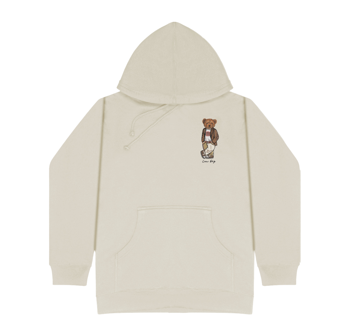 Brown Original Embroidered Hoodie