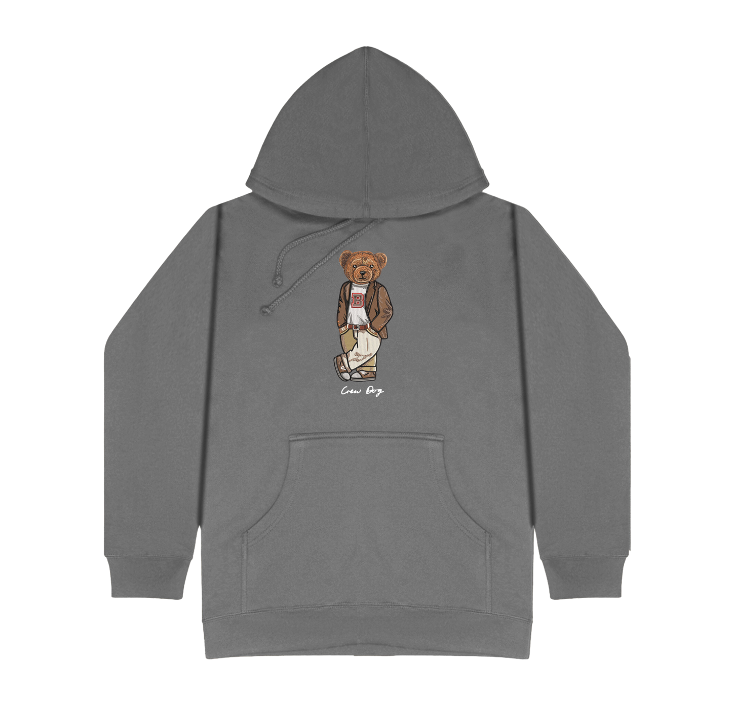 Brown Original Embroidered Hoodie