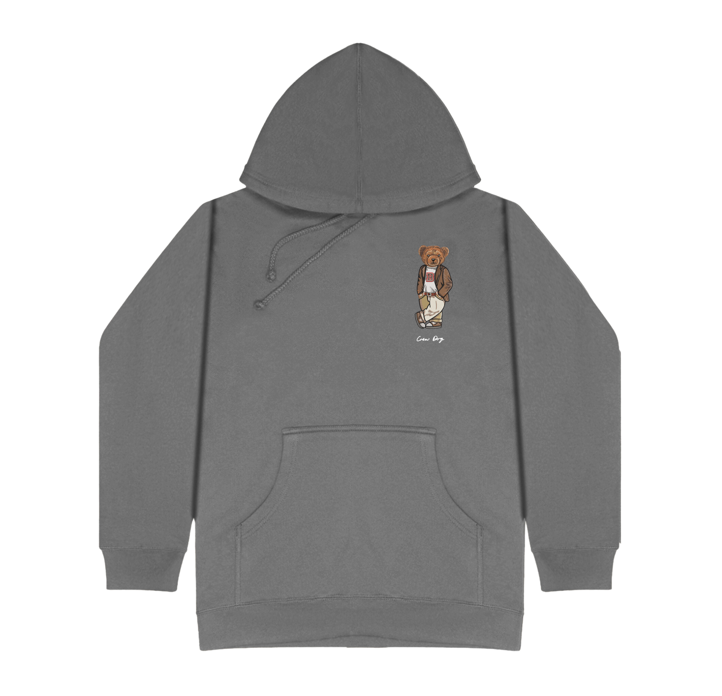 Brown Original Embroidered Hoodie