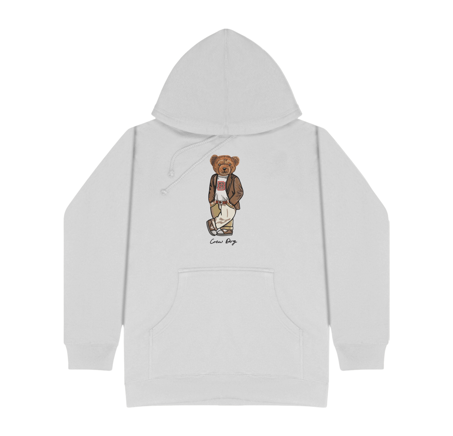 Brown Original Embroidered Hoodie