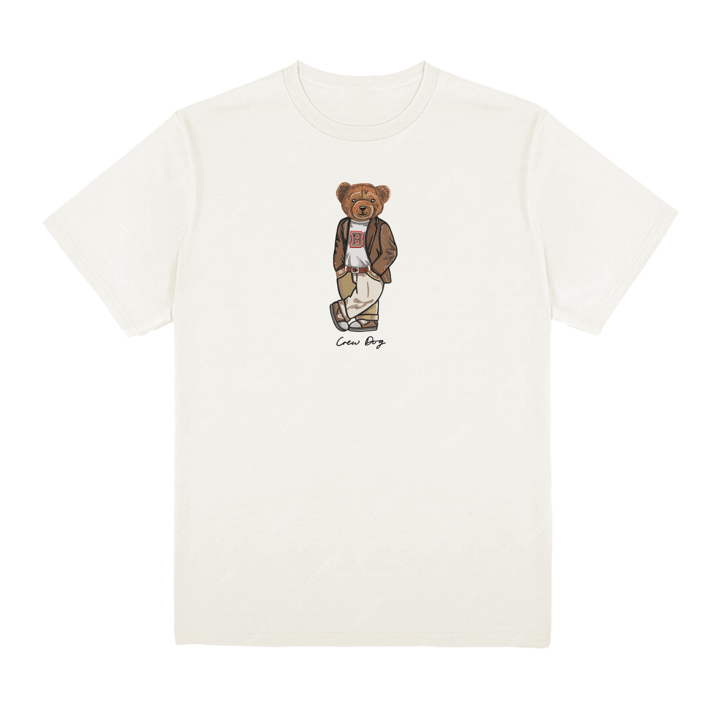 Brown Original Embroidered Tee