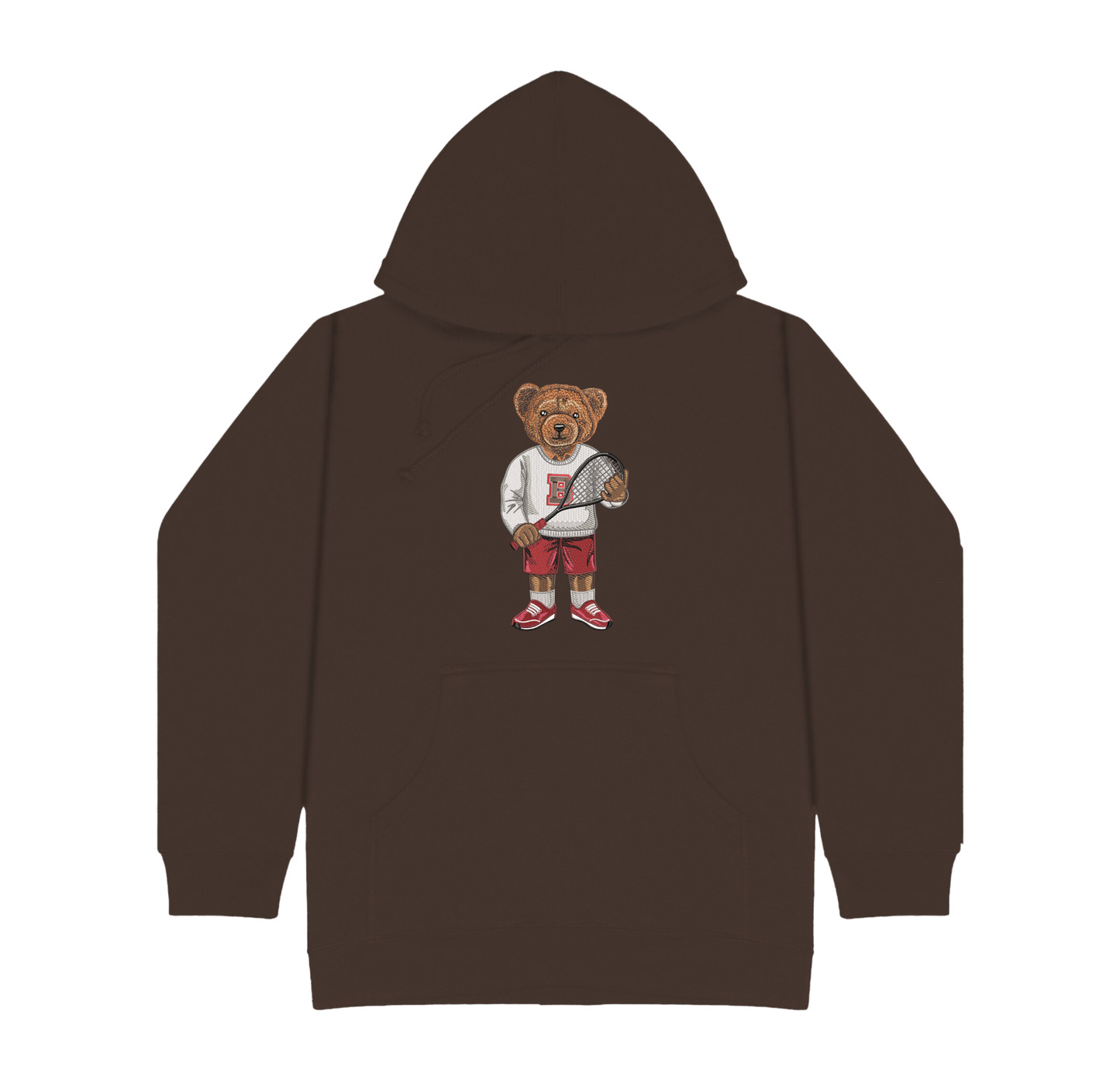Brown Squash Embroidered Hoodie