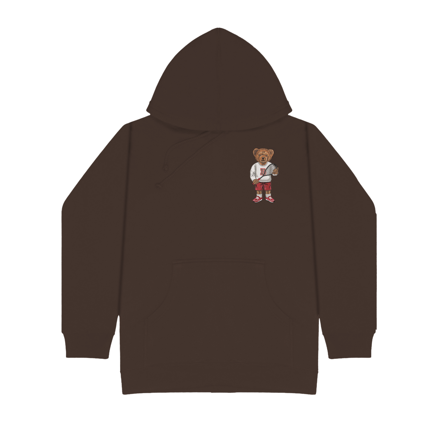 Brown Squash Embroidered Hoodie