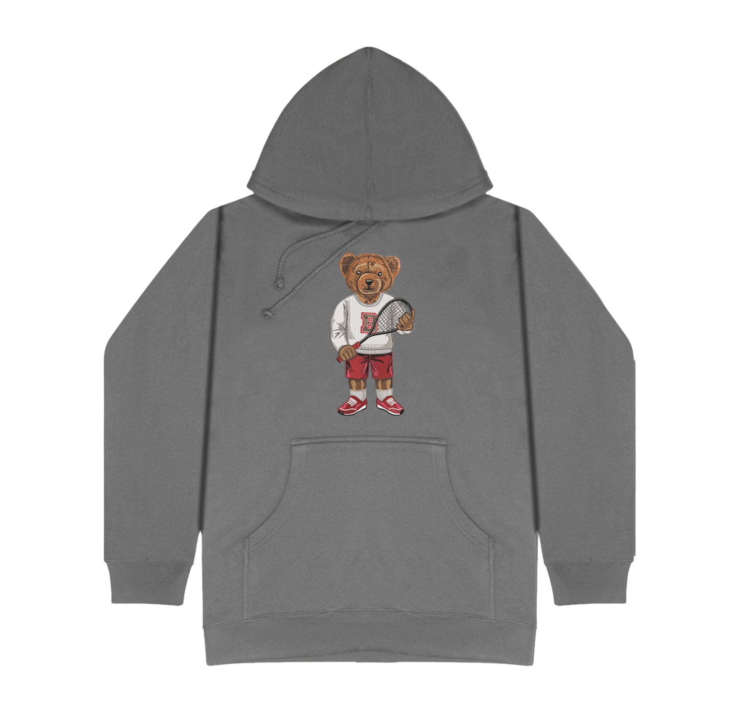 Brown Squash Embroidered Hoodie