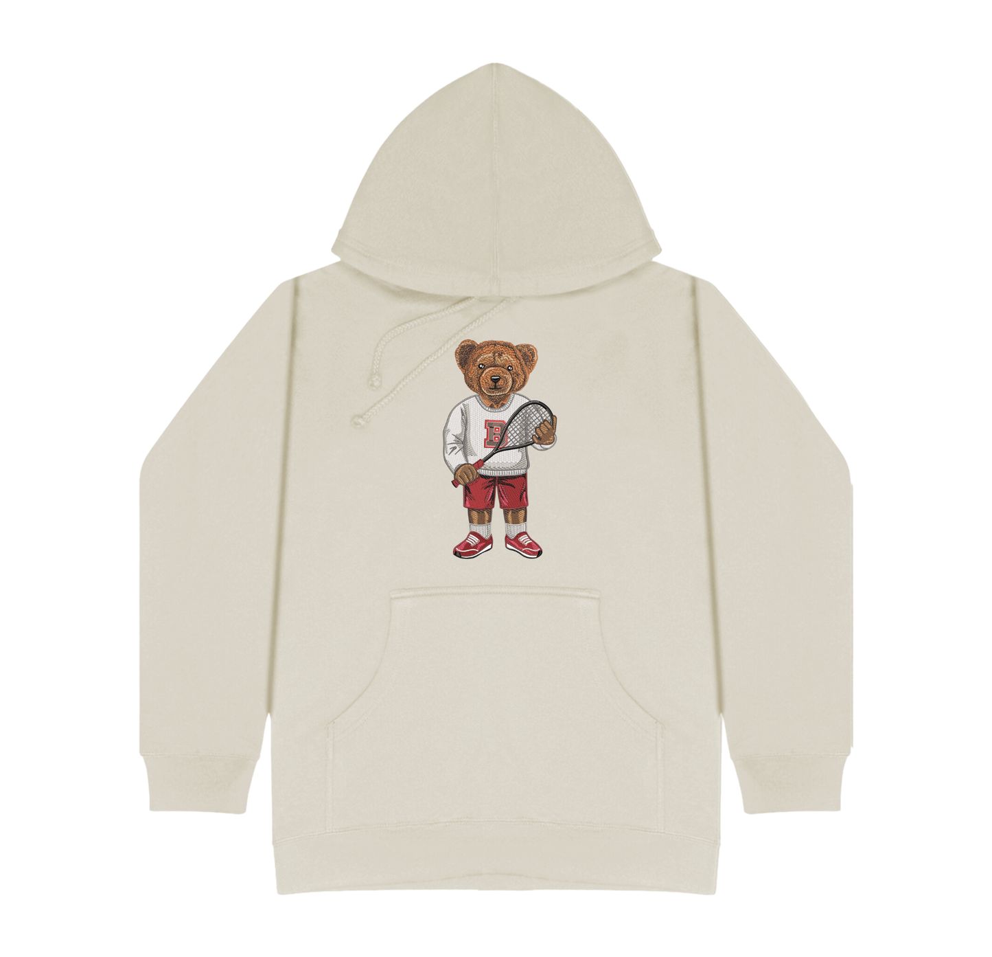 Brown Squash Embroidered Hoodie