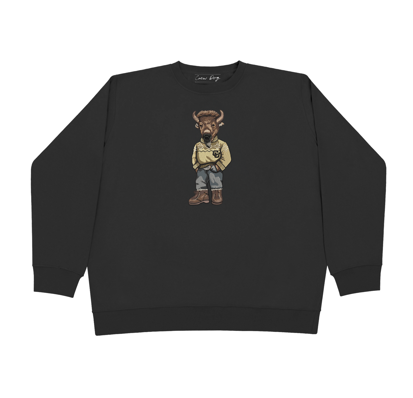 CU Boulder Original Embroidered Crewneck