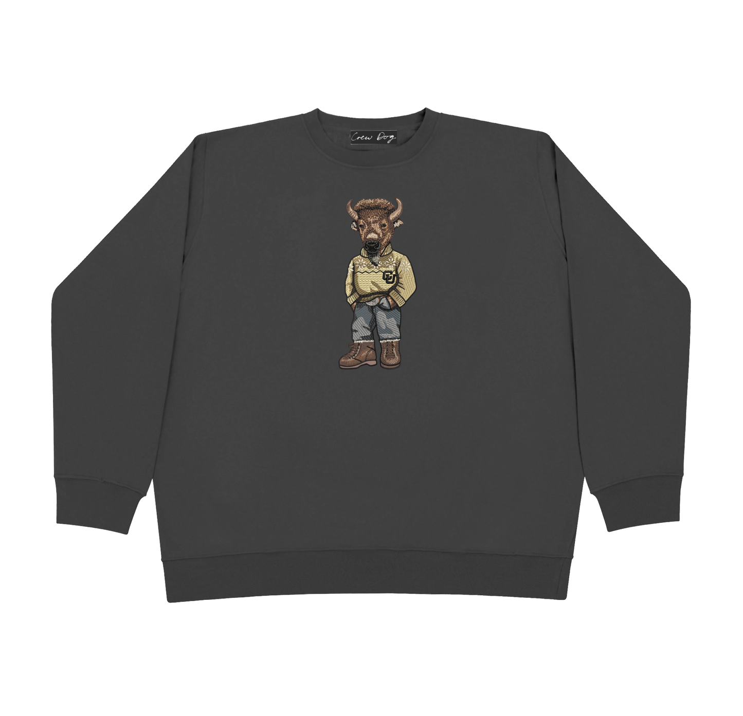 CU Boulder Original Embroidered Crewneck
