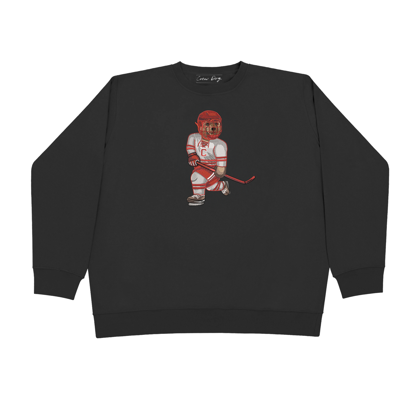Cornell University Hockey Embroidered Crewneck
