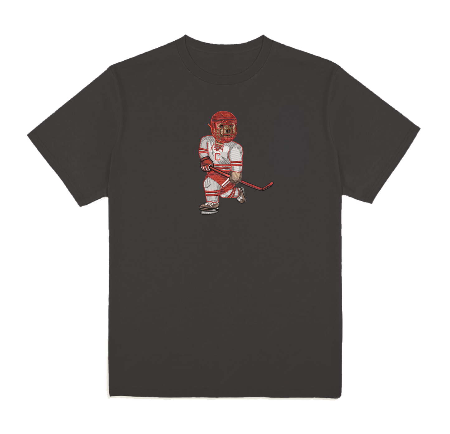 Cornell University Hockey Embroidered Tee