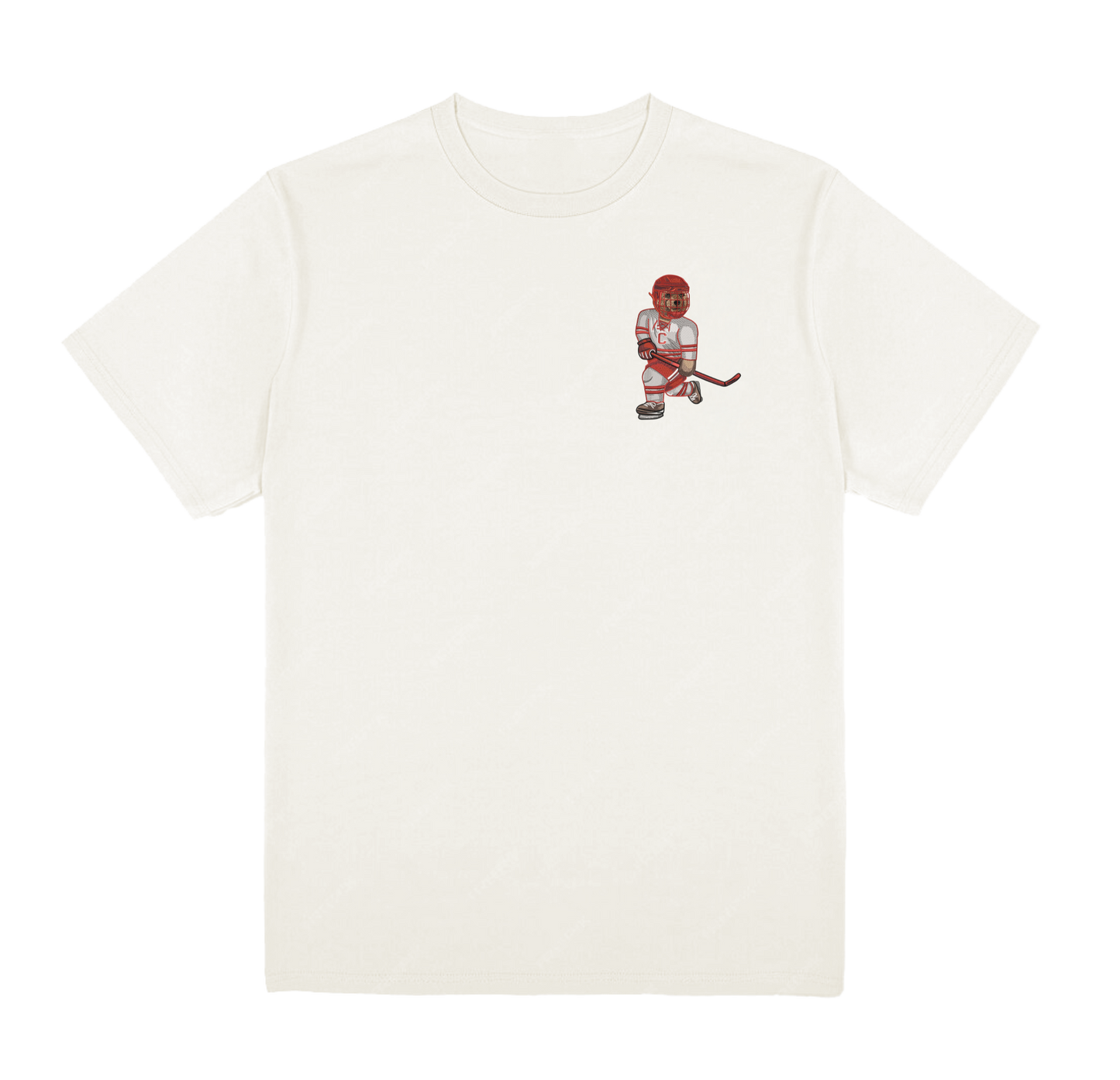 Cornell University Hockey Embroidered Tee