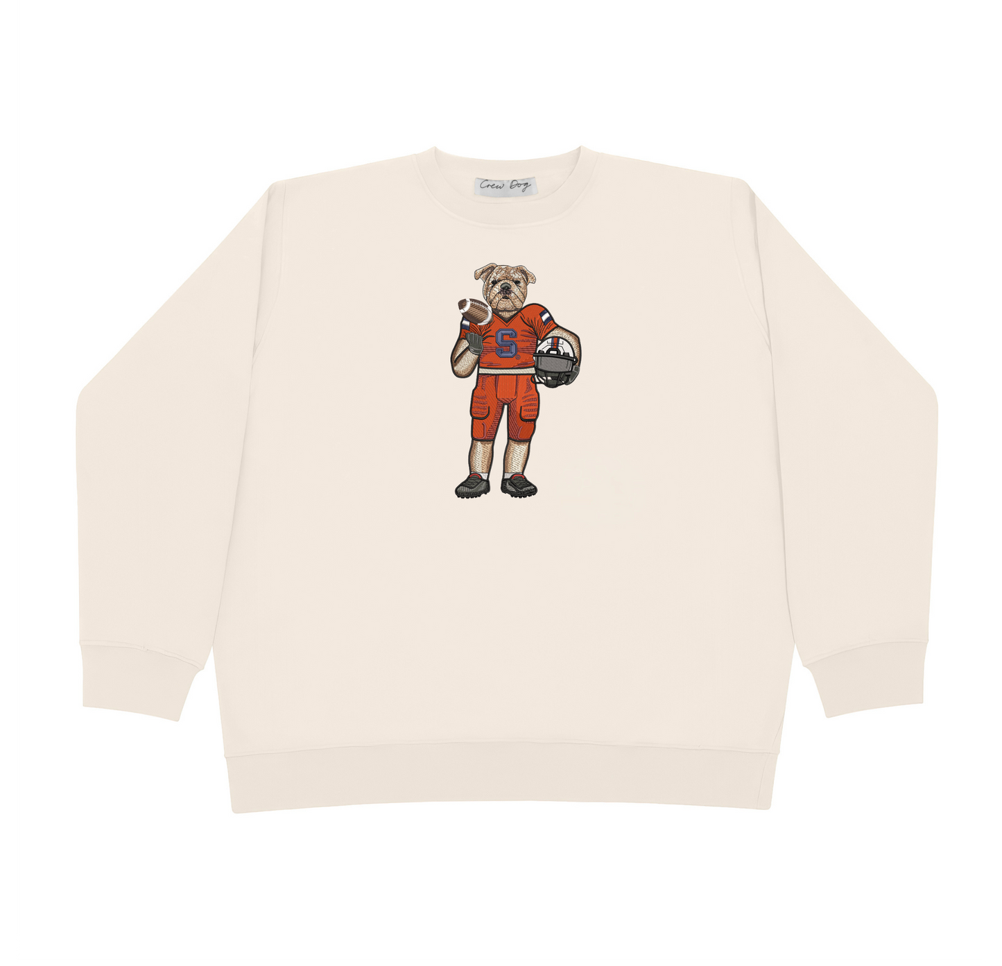 Syracuse University Football Embroidered Crewneck