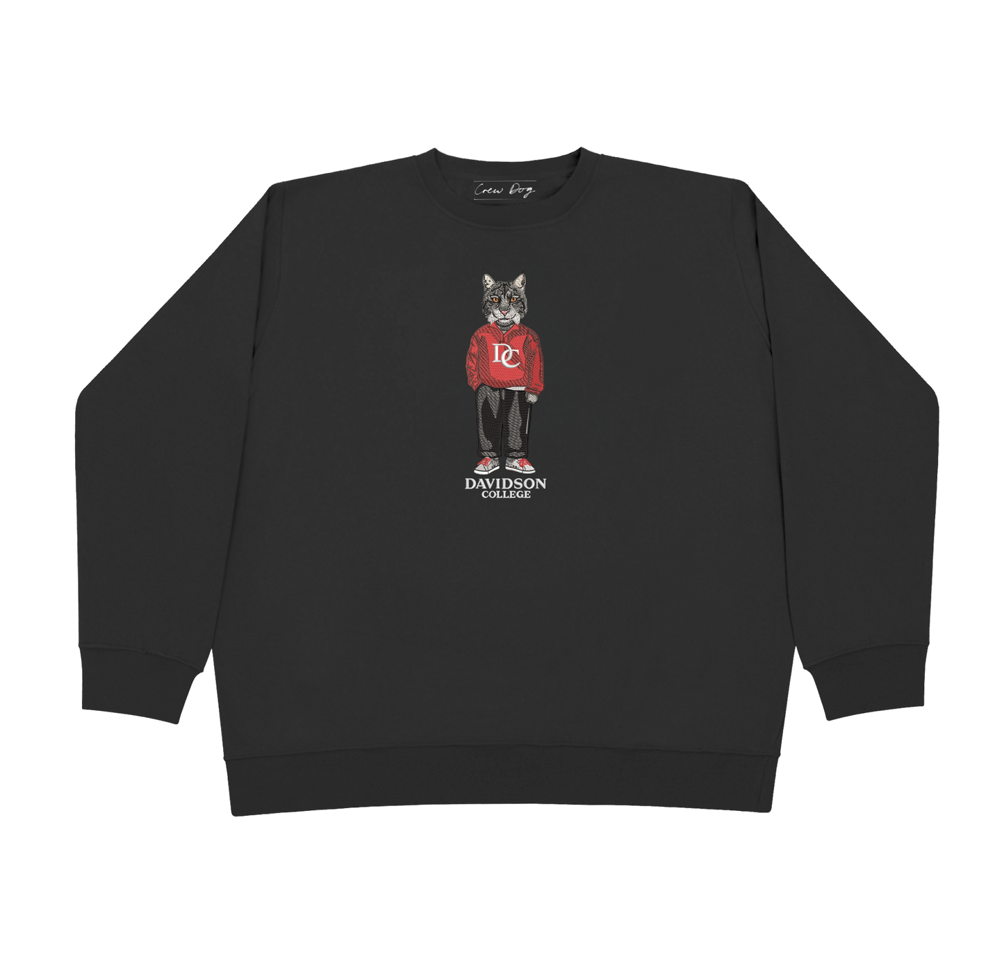 Davidson College Embroidered Crewneck