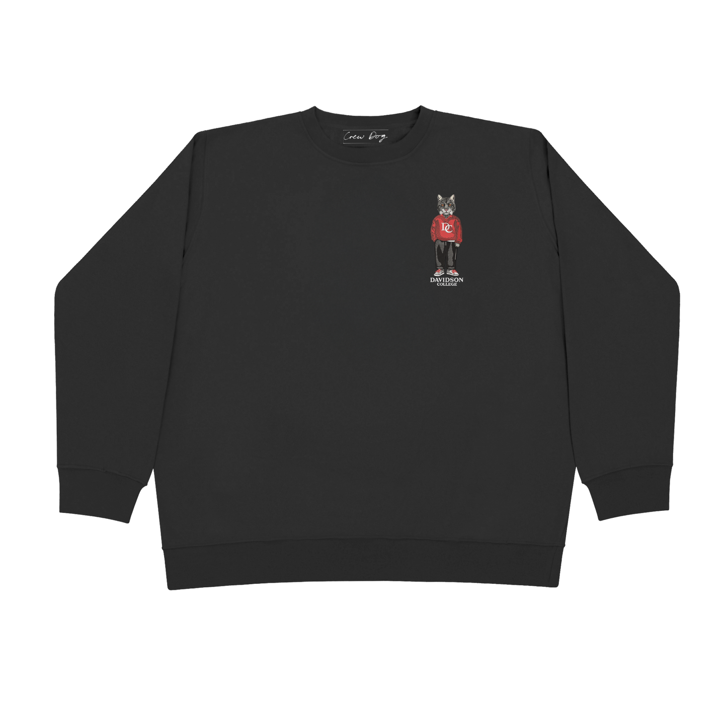 Davidson College Embroidered Crewneck