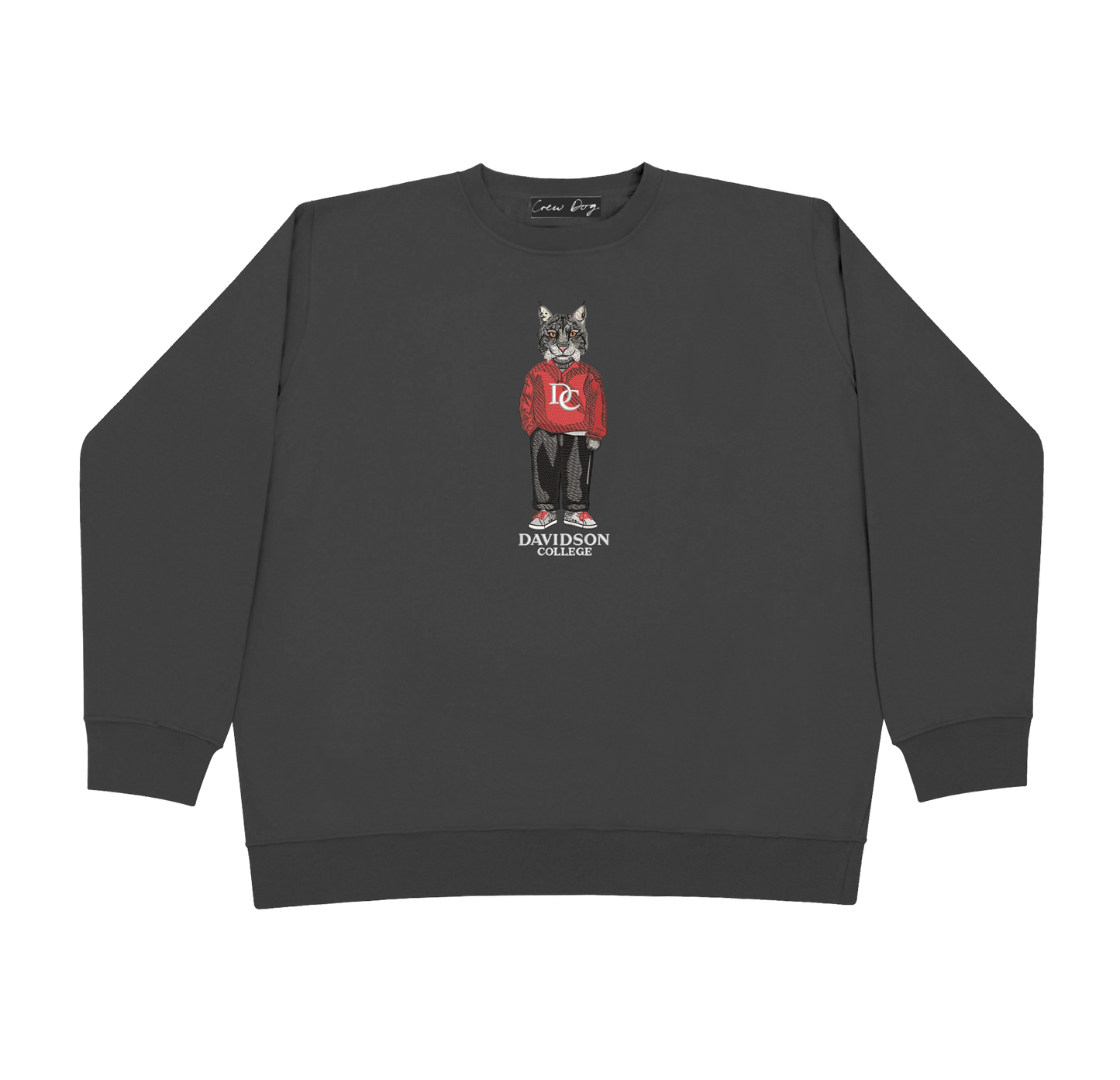 Davidson College Embroidered Crewneck