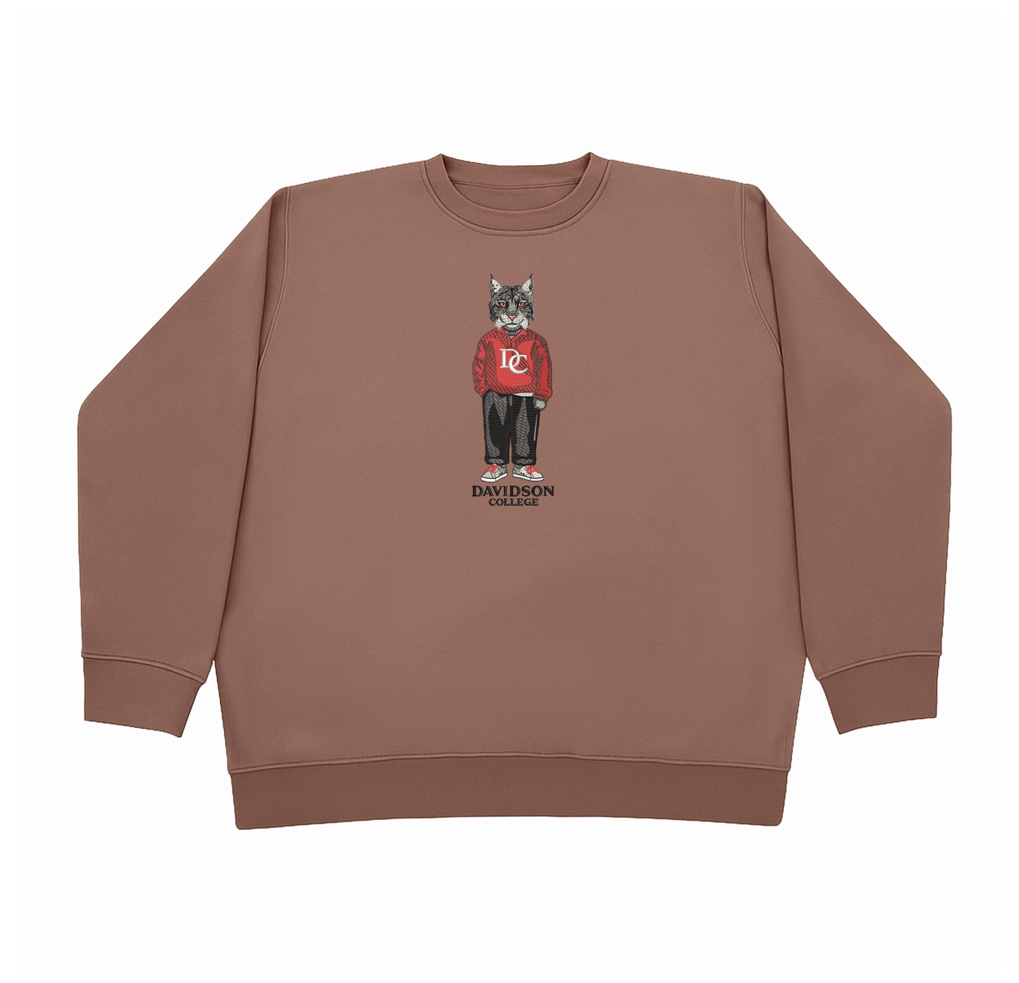 Davidson College Embroidered Crewneck