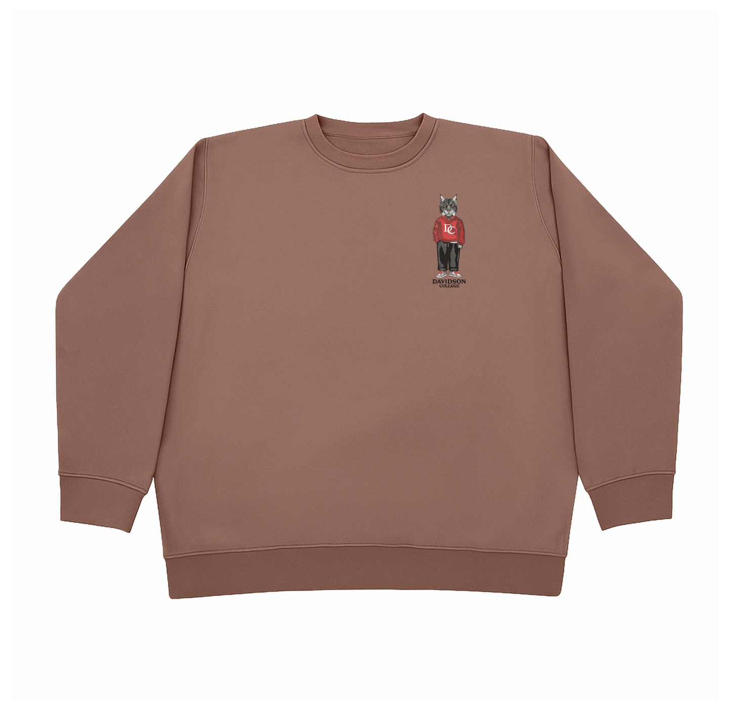 Davidson College Embroidered Crewneck