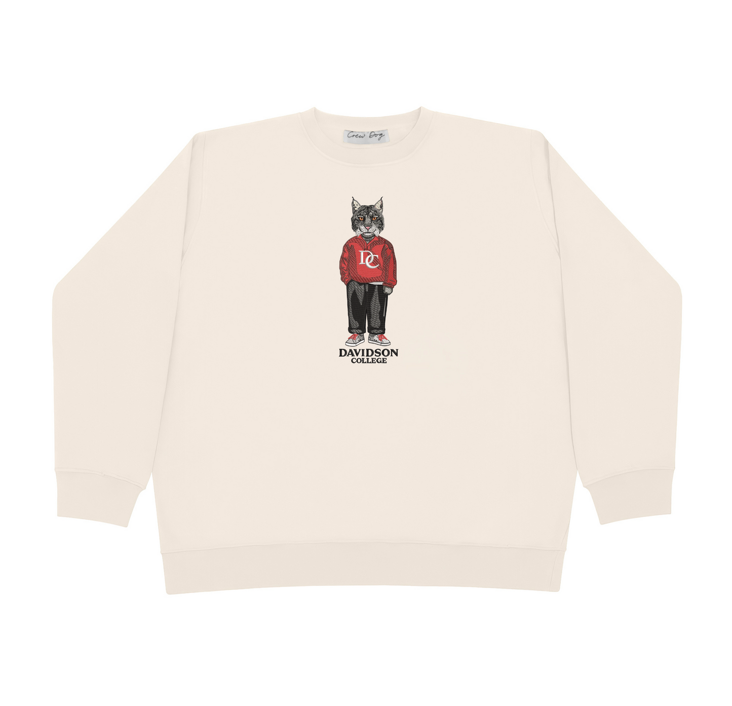 Davidson College Embroidered Crewneck