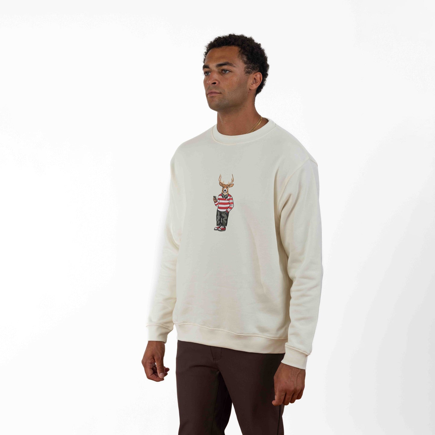 Fairfield Headphones Embroidered Crewneck