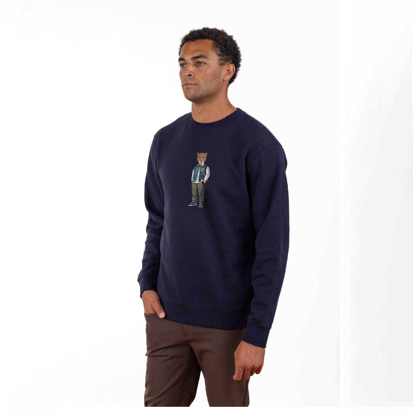 FIU Embroidered Crewneck