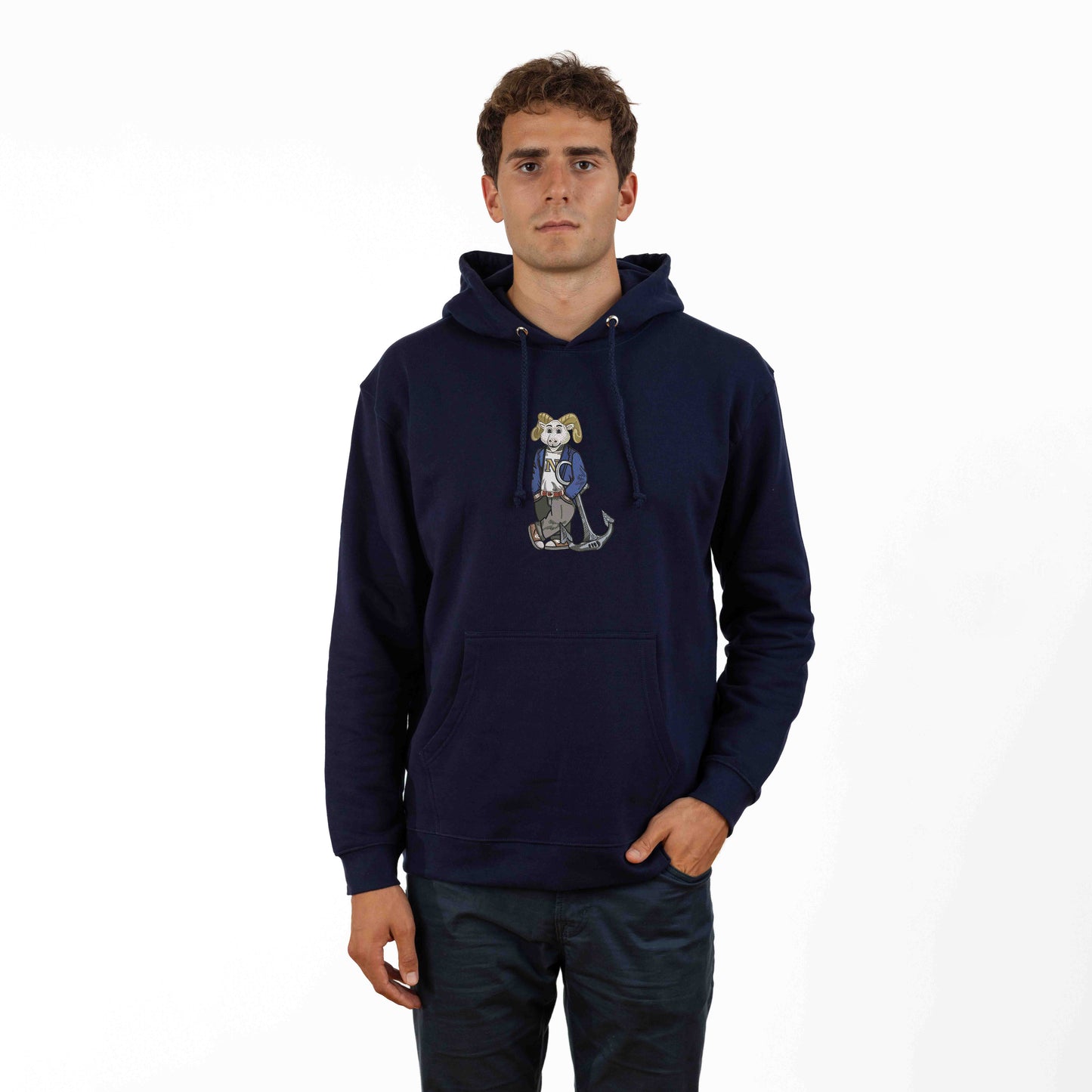 Navy Original Embroidered Hoodie