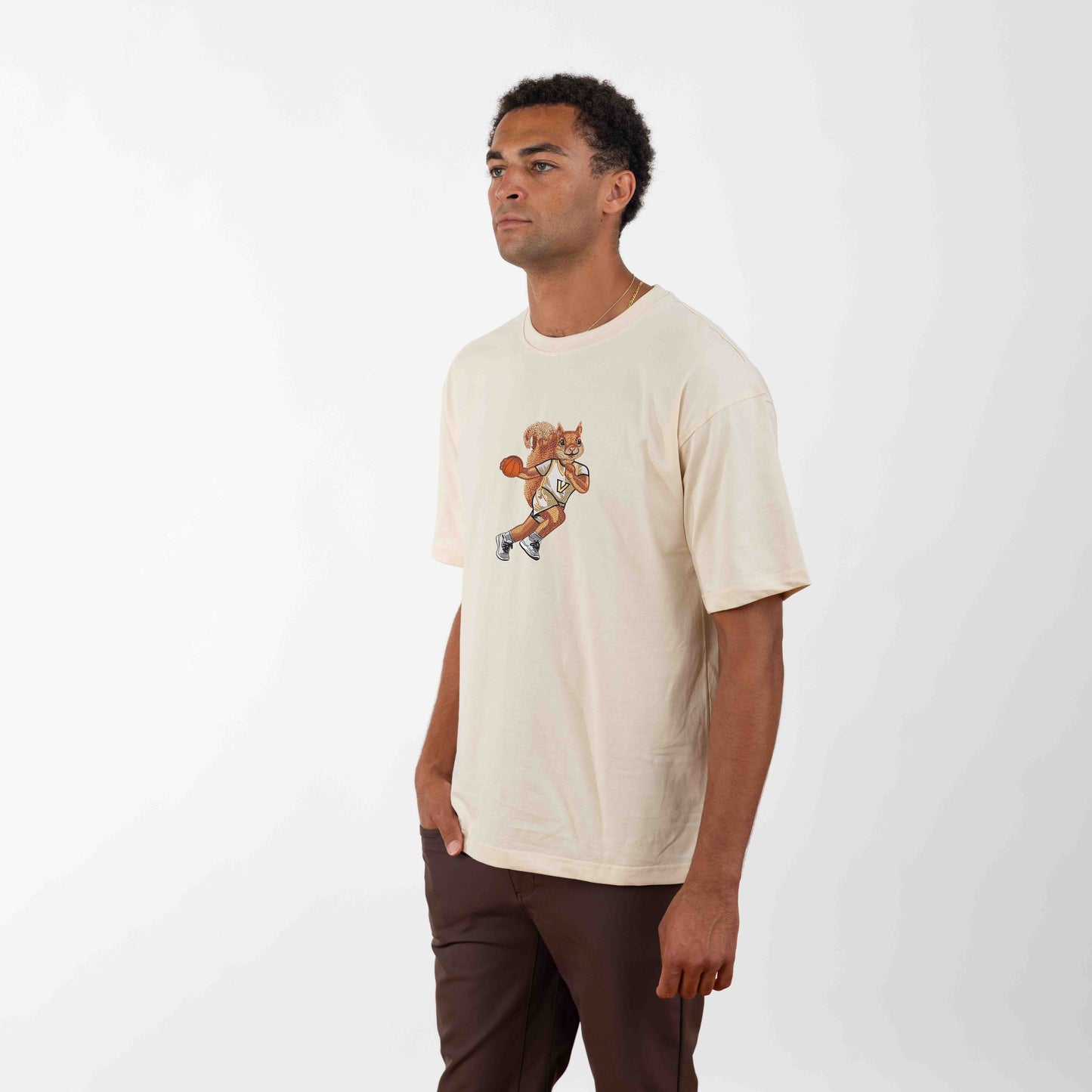 Vanderbilt Basketball Embroidered Tee