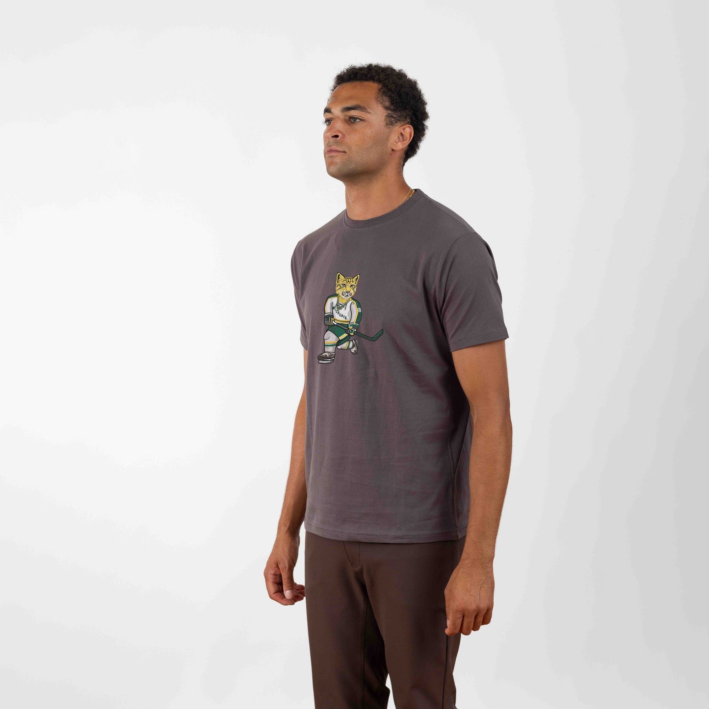 NMU Hockey Embroidered Tee