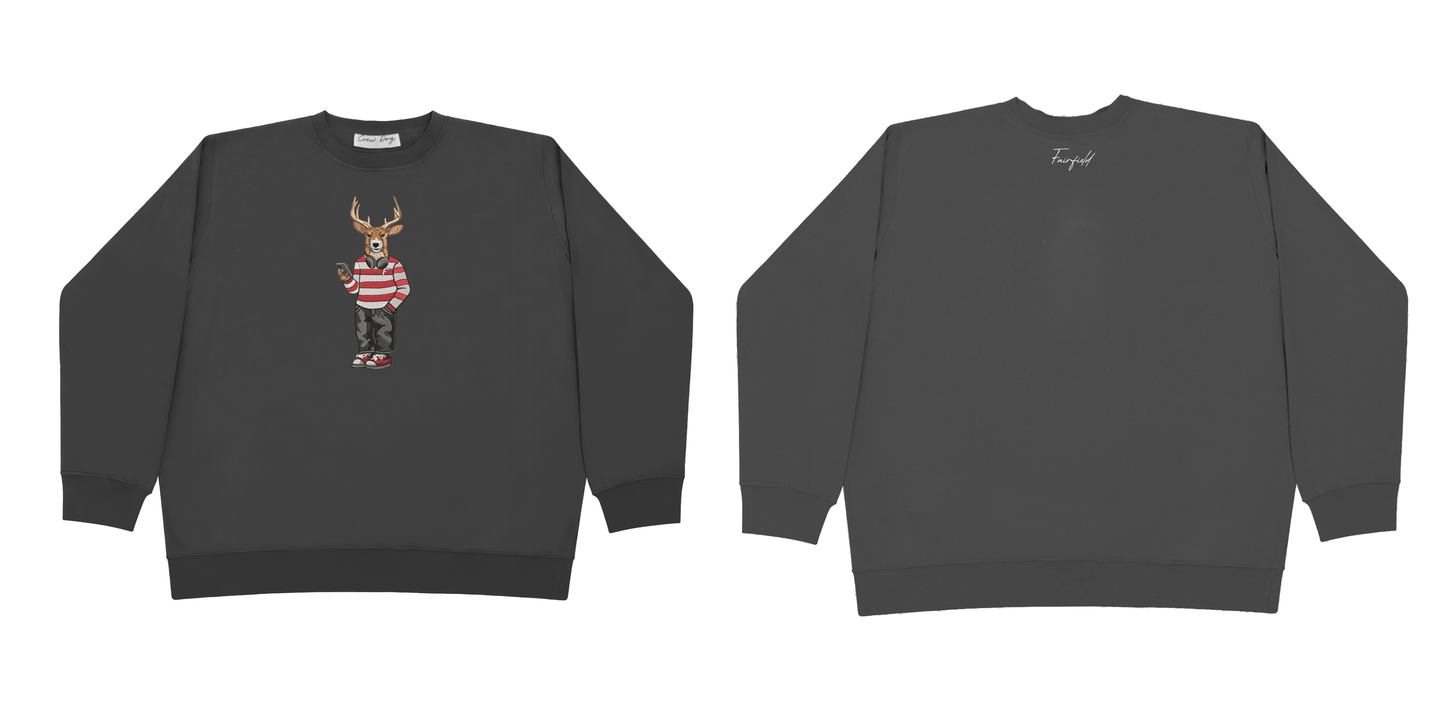 Fairfield Headphones Embroidered Crewneck