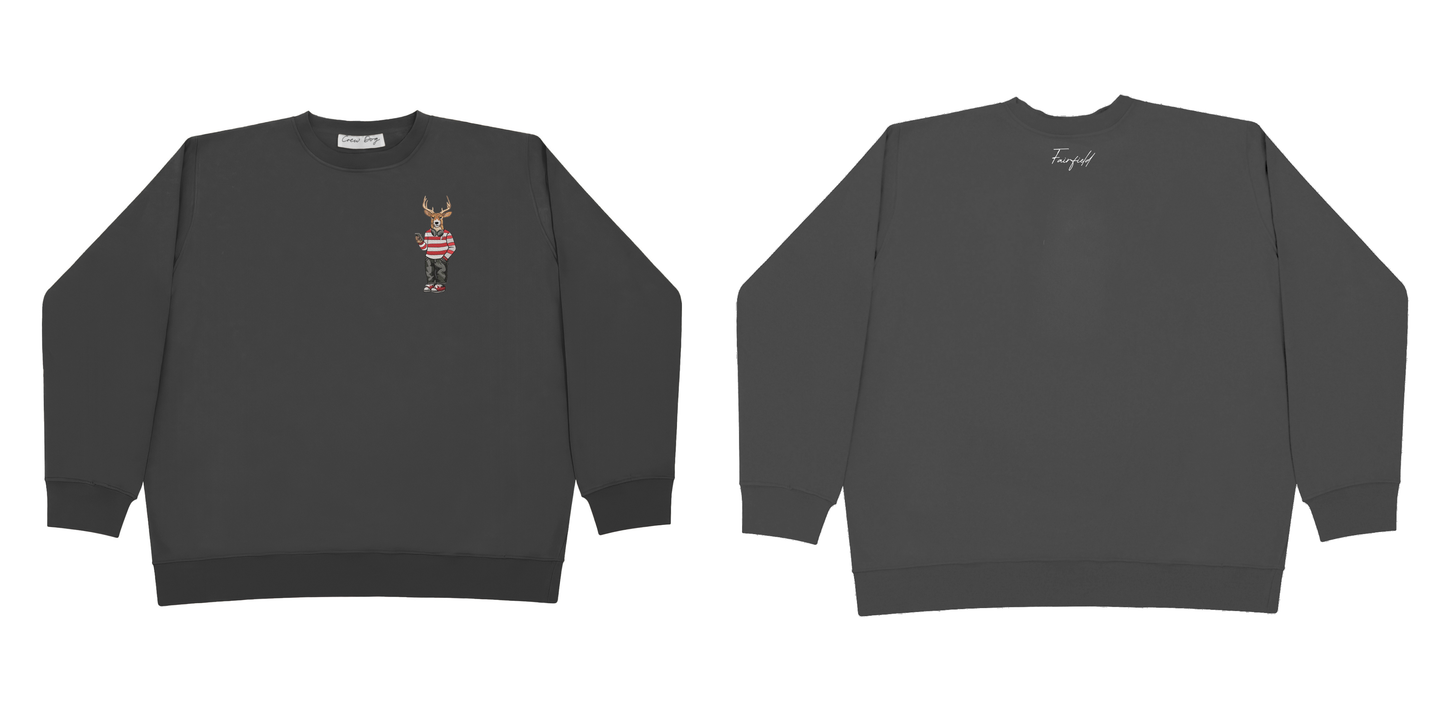 Fairfield Headphones Embroidered Crewneck