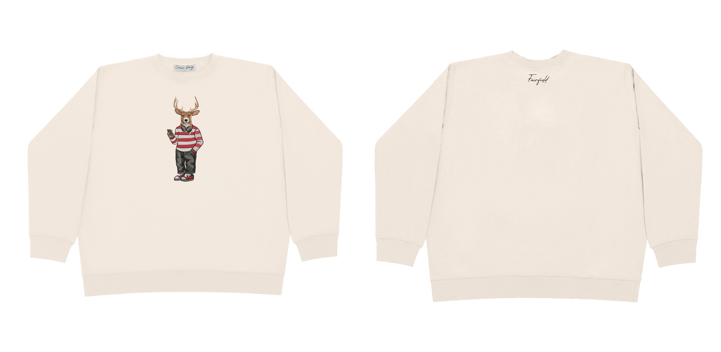 Fairfield Headphones Embroidered Crewneck