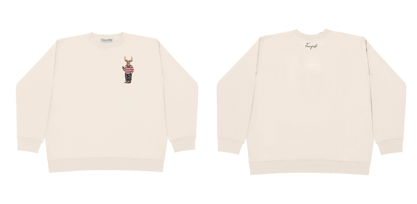 Fairfield Headphones Embroidered Crewneck