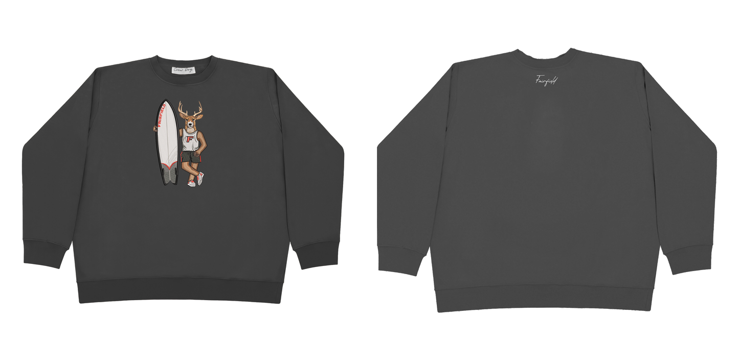 Fairfield Surfboard Embroidered Crewneck