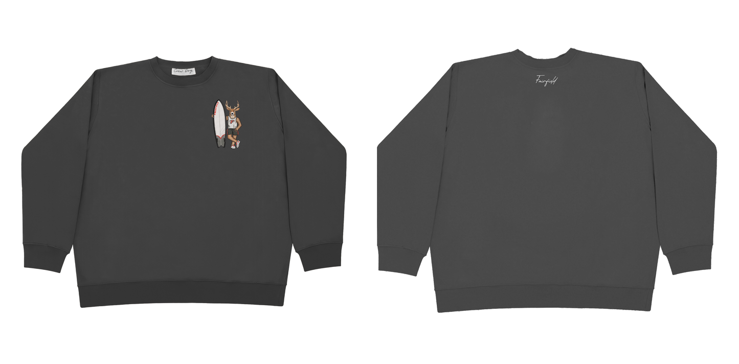 Fairfield Surfboard Embroidered Crewneck