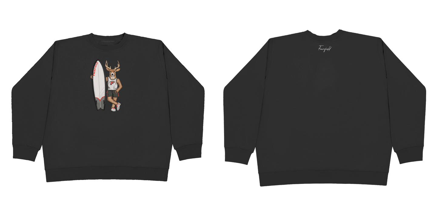 Fairfield Surfboard Embroidered Crewneck