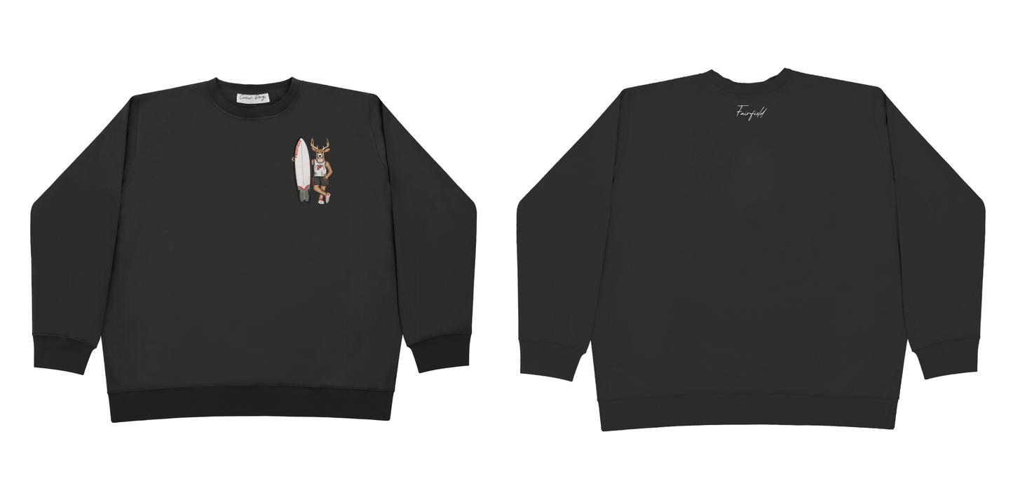 Fairfield Surfboard Embroidered Crewneck