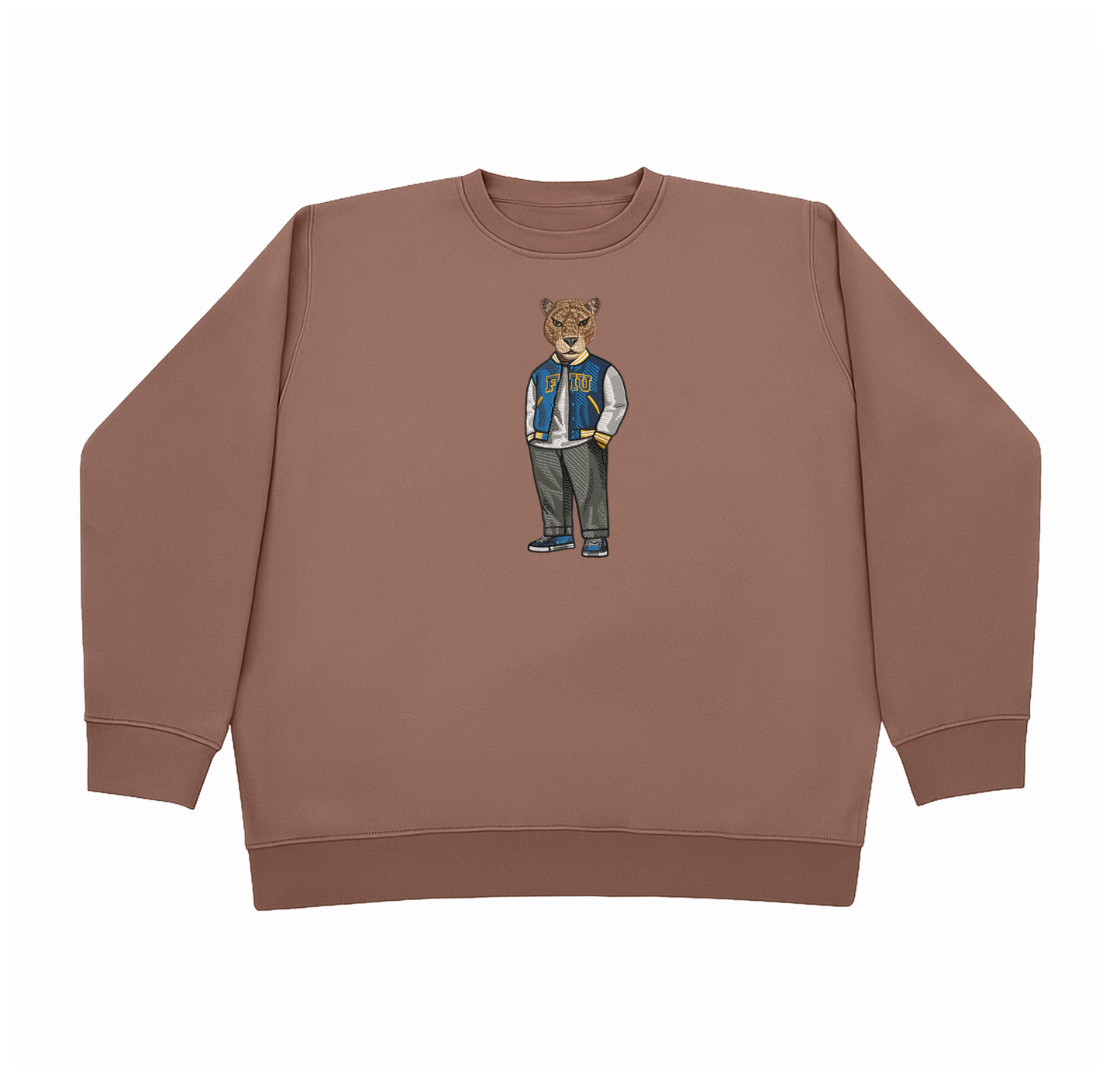 FIU Embroidered Crewneck