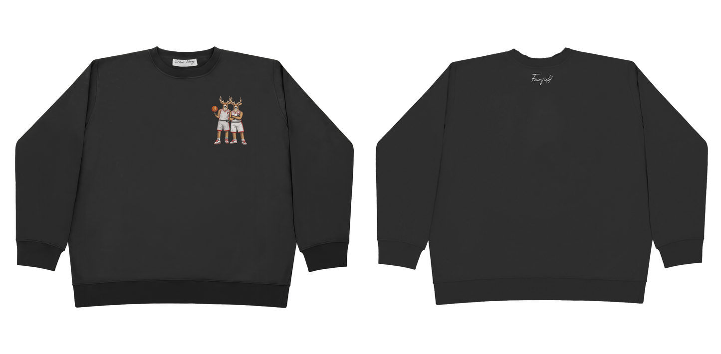 Fairfield Basketball Embroidered Crewneck