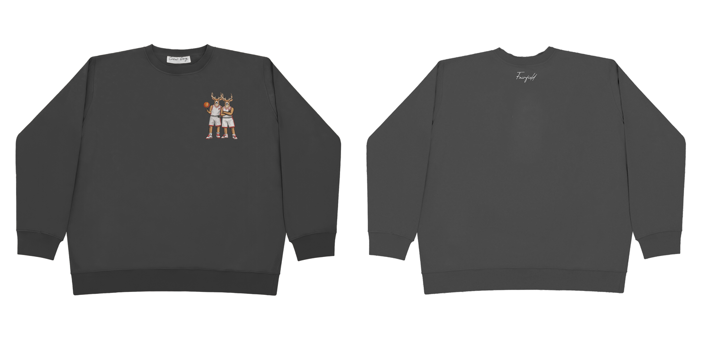 Fairfield Basketball Embroidered Crewneck