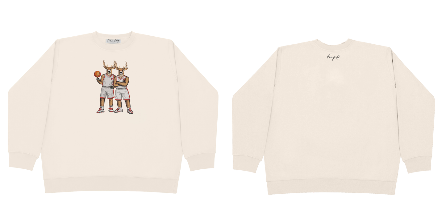 Fairfield Basketball Embroidered Crewneck
